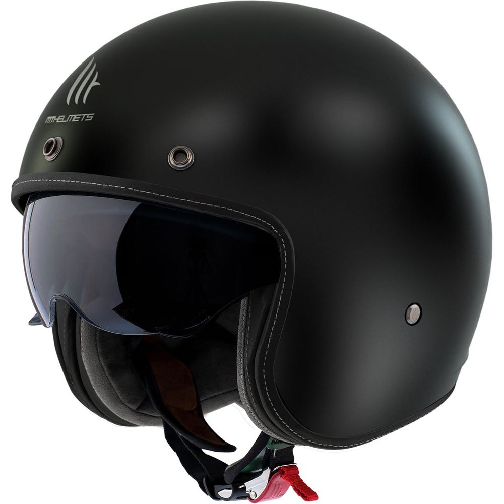 MT Le Mans 2 SV S Solid A1 Open Face Helmet Matt Black FREE 1 YEAR Returns, FREE UK Delivery | ThrottleChimp