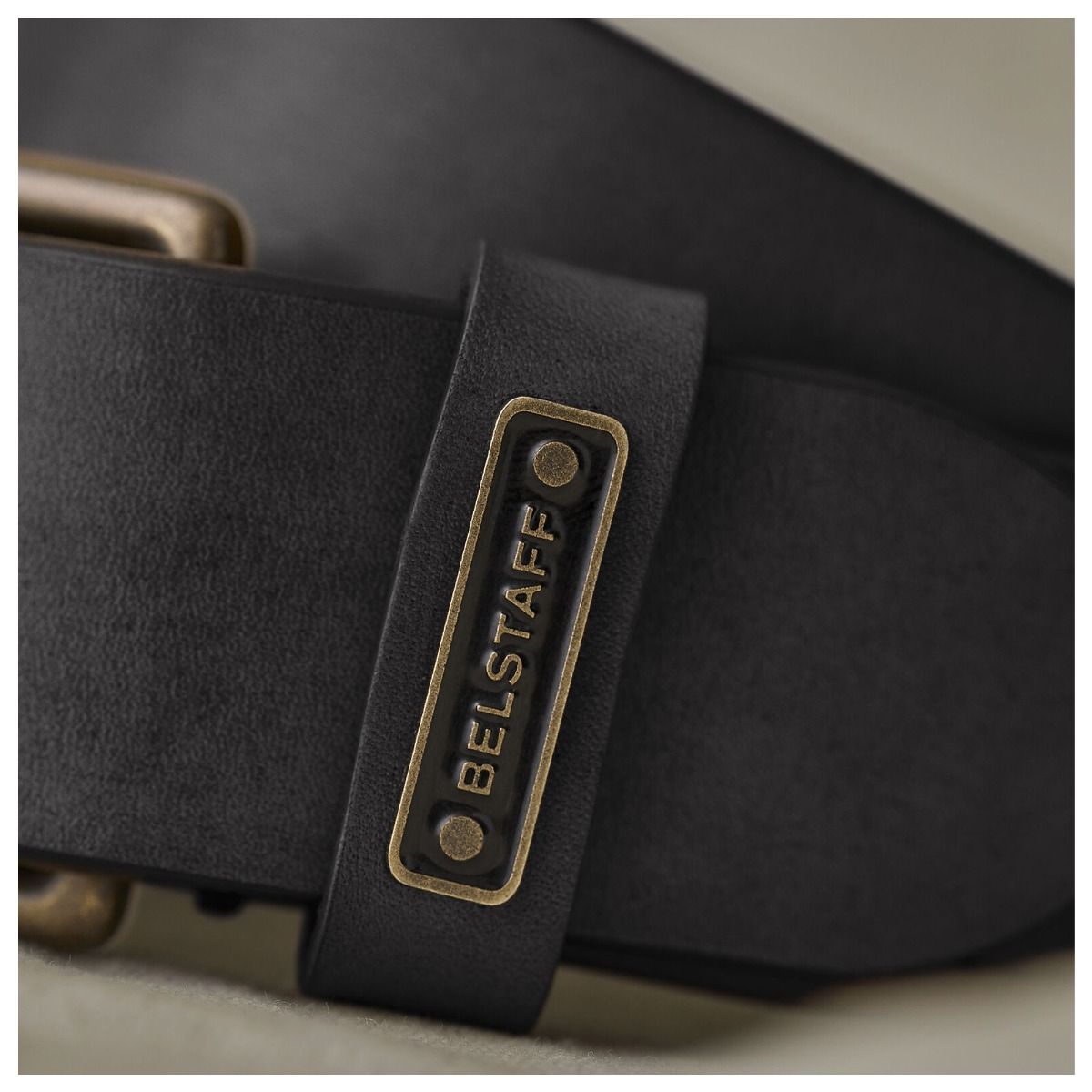Belstaff Ledger Leather Belt Black