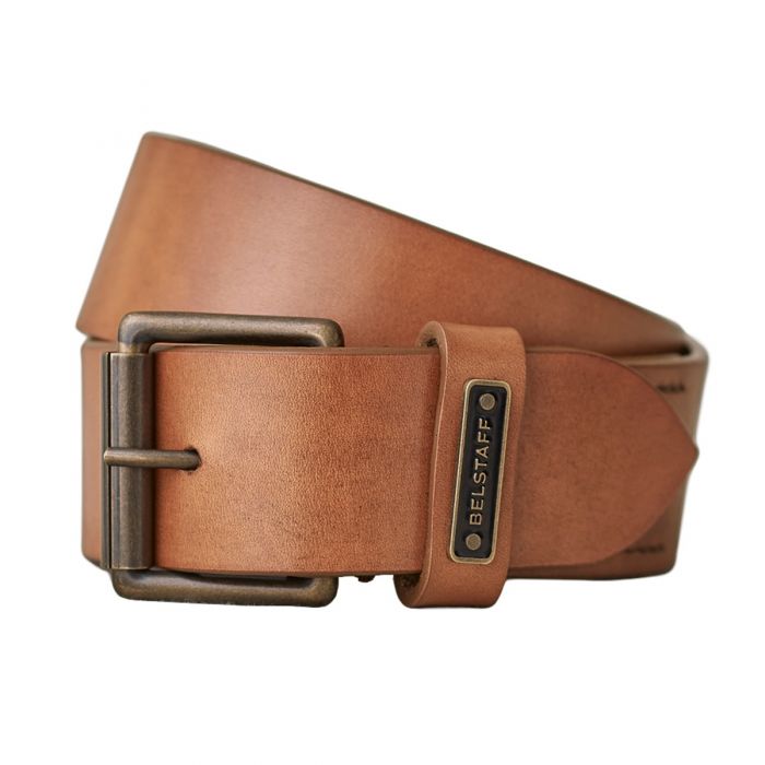 Belstaff Ledger Leather Belt Chestnut