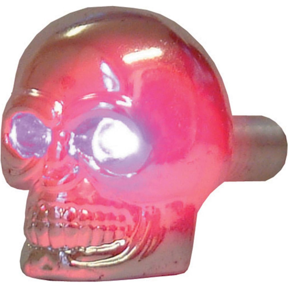 Bike It Pair Of Skull Decoration Bolts With Red LED Eyes FREE 1 YEAR Returns, FREE UK Delivery | ThrottleChimp