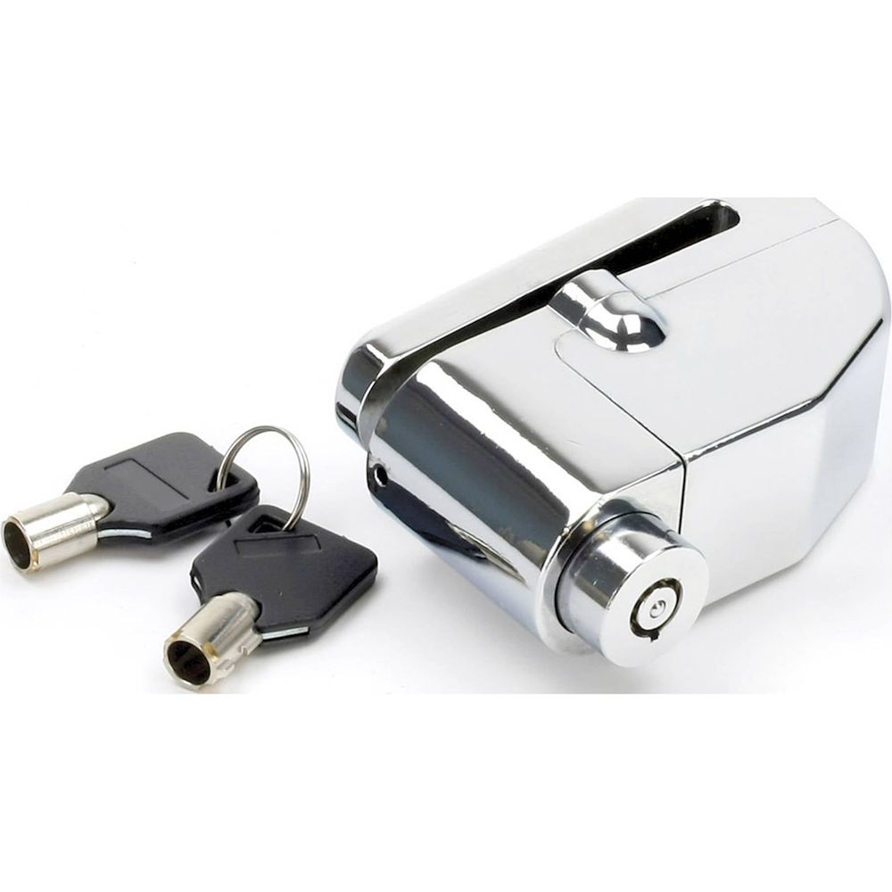 Mammoth Security Chrome Alarmed Disc Lock With 6 MM Pin FREE 1 YEAR Returns, FREE UK Delivery | ThrottleChimp