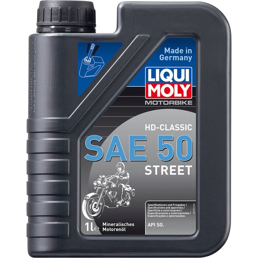 Liqui Moly 4 Stroke Mineral HD-Classic Street SAE 50 Oil FREE 1 YEAR Returns, FREE UK Delivery | ThrottleChimp