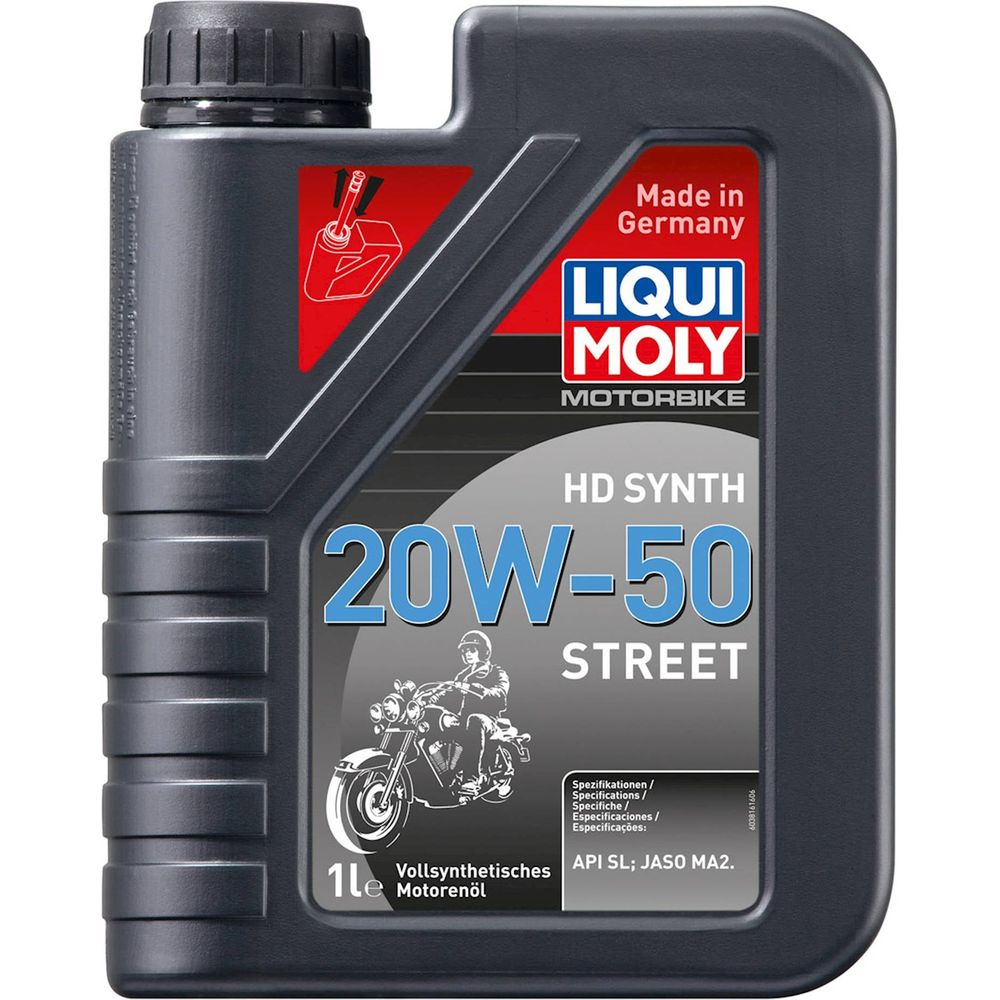Liqui Moly 4 Stroke Fully Synthetic HD Street 20W-50 Oil FREE 1 YEAR Returns, FREE UK Delivery | ThrottleChimp