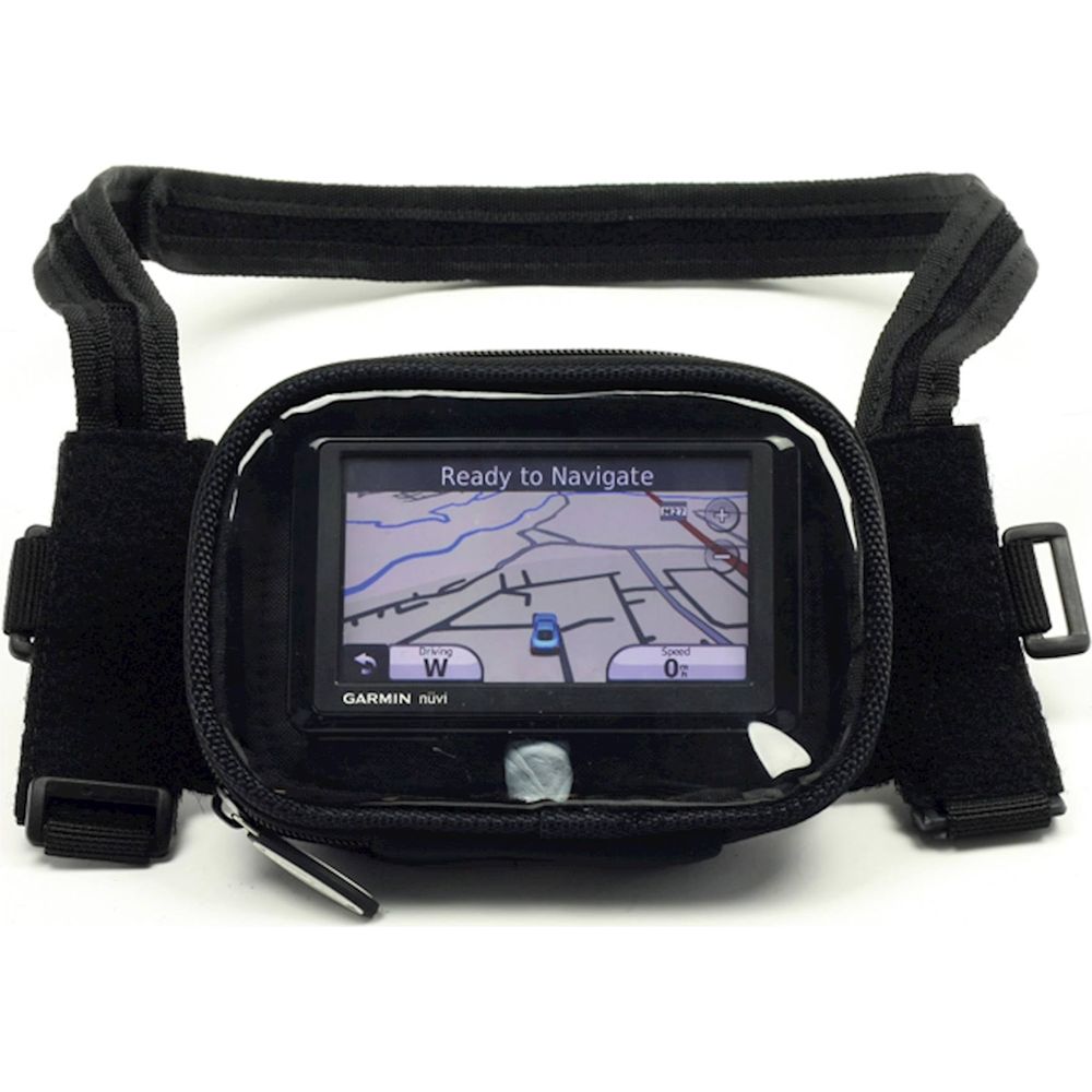 BikeTek Satellite Navigation Device Mounted Pouch For Handlebar / Yoke Black FREE 1 YEAR Returns, FREE UK Delivery | ThrottleChimp