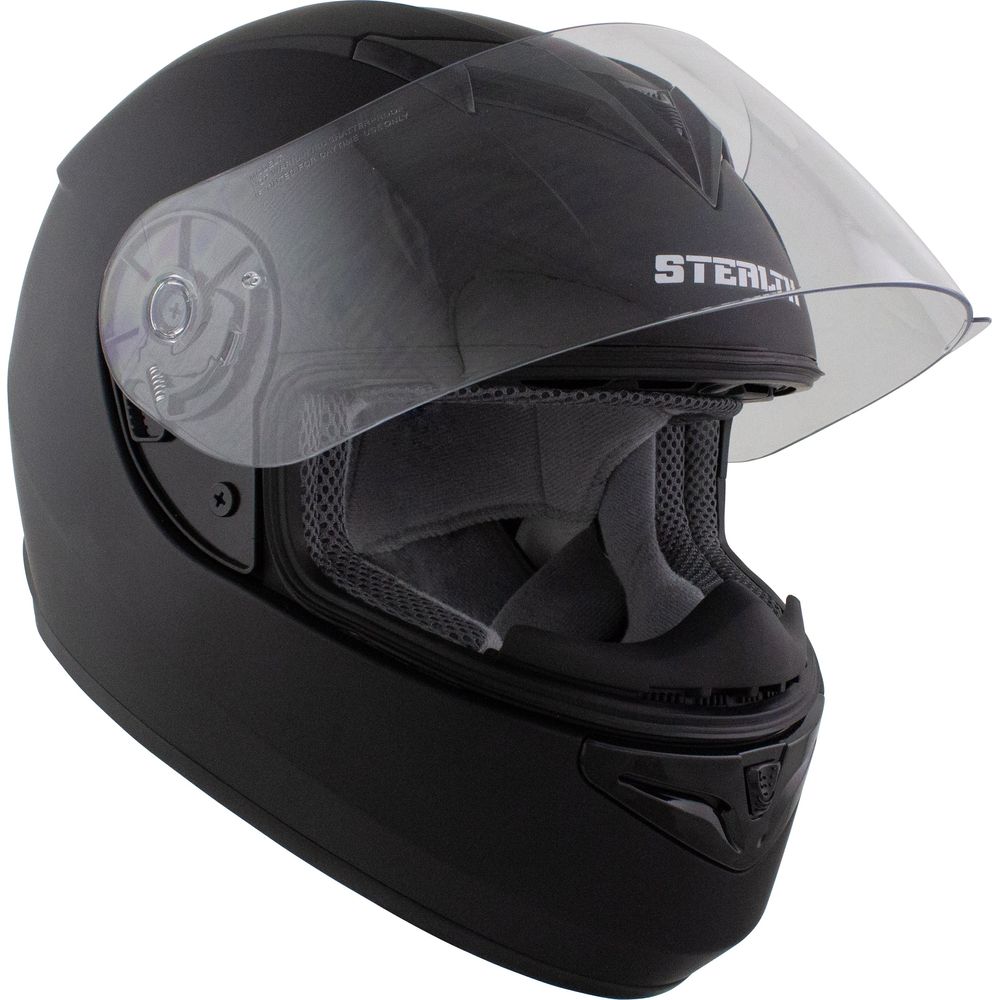 Stealth V121 Full Face Helmet Matt Black FREE 1 YEAR Returns, FREE UK Delivery | ThrottleChimp