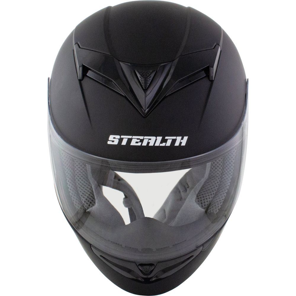 Stealth V121 Full Face Helmet Matt Black FREE 1 YEAR Returns, FREE UK Delivery | ThrottleChimp