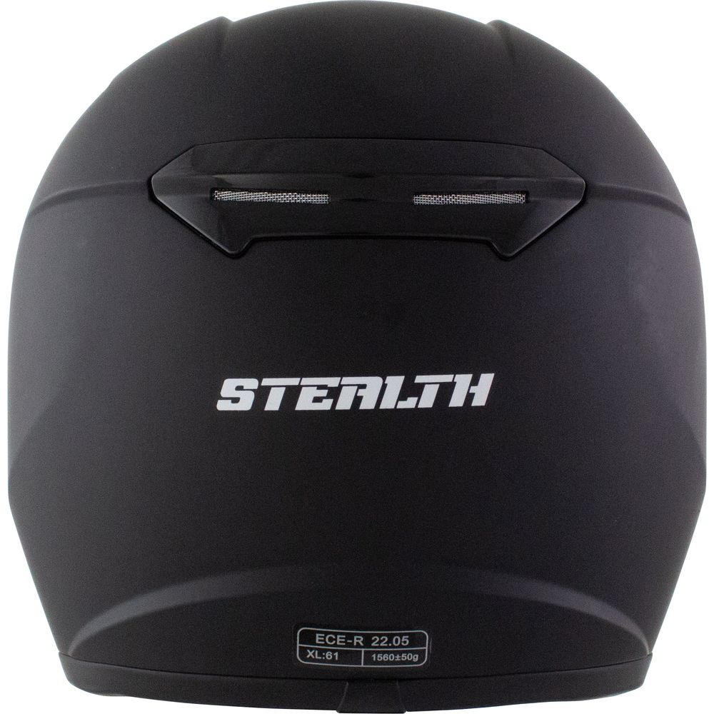 Stealth V121 Full Face Helmet Matt Black FREE 1 YEAR Returns, FREE UK Delivery | ThrottleChimp