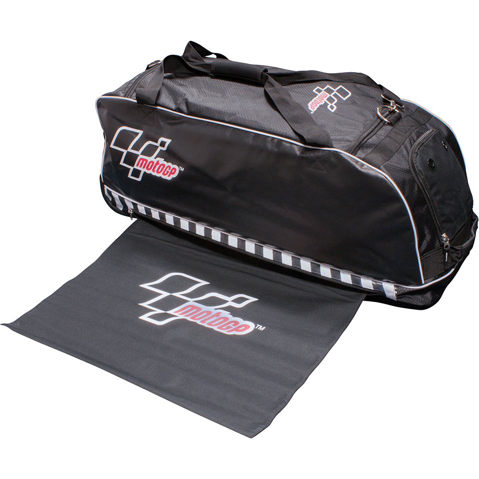 MotoGP Kit & Helmet Bag With Travel Wheels And Rollaway Changing Mat - 90 Liter FREE 1 YEAR Returns, FREE UK Delivery | ThrottleChimp