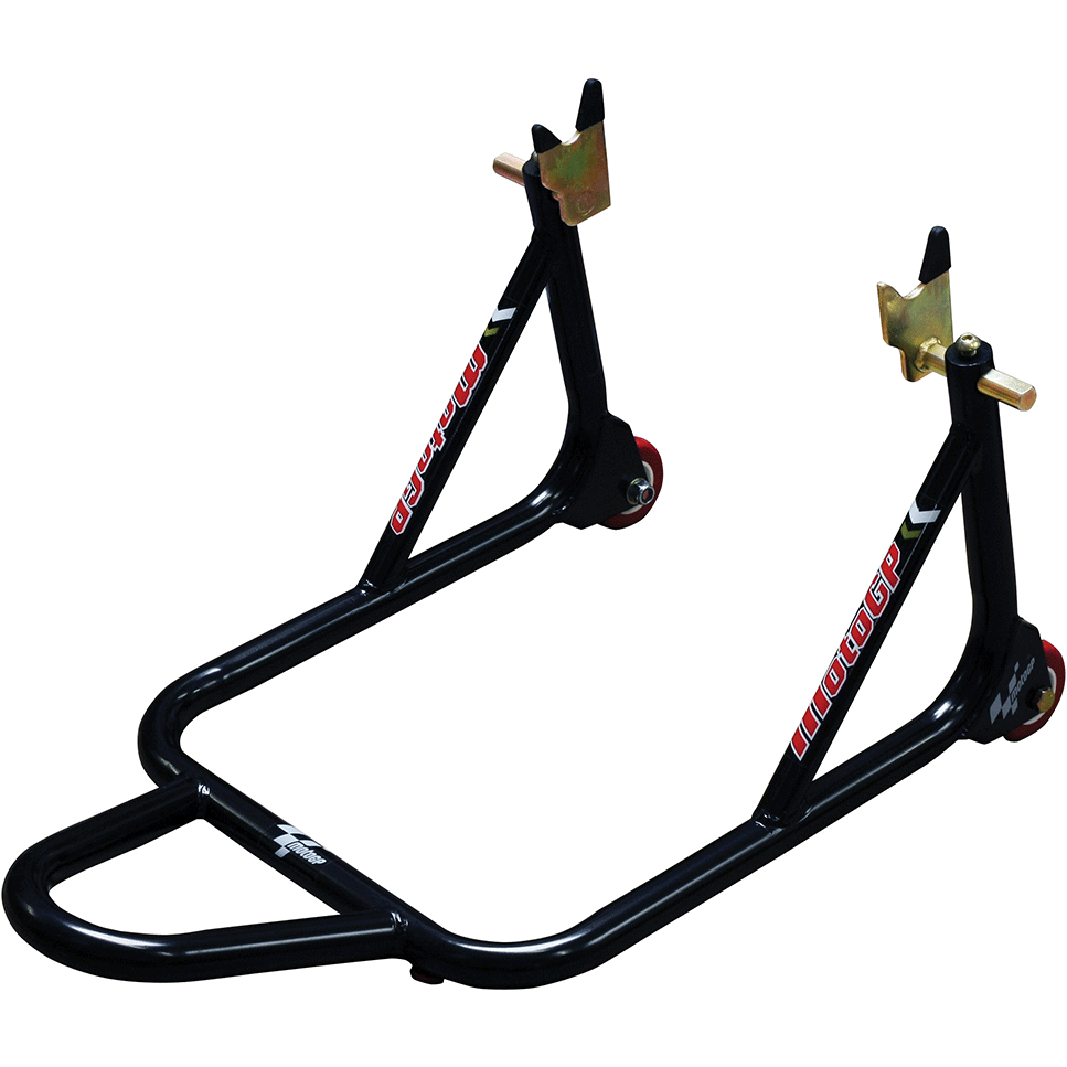 MotoGP 1 Piece Bobbin Spool Fitment Rear Track Paddock Stand Black FREE 1 YEAR Returns, FREE UK Delivery | ThrottleChimp