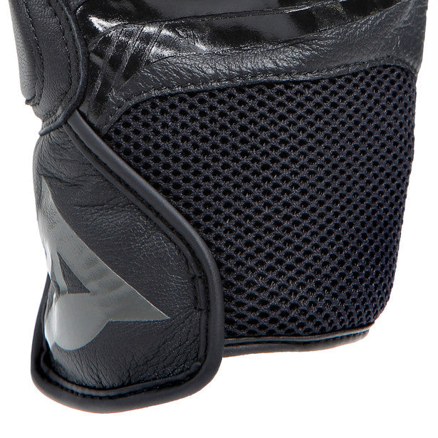 Dainese MIG 3 Leather Gloves Black / Black FREE 1 YEAR Returns, FREE UK Delivery | ThrottleChimp