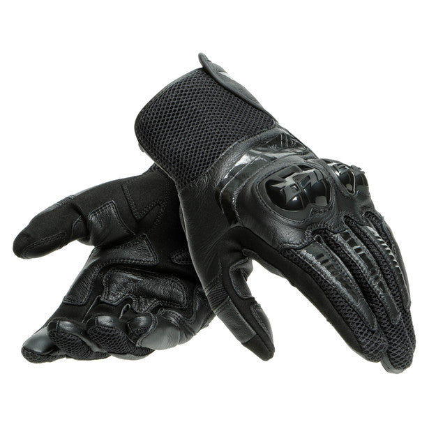 Dainese MIG 3 Leather Gloves Black / Black FREE 1 YEAR Returns, FREE UK Delivery | ThrottleChimp