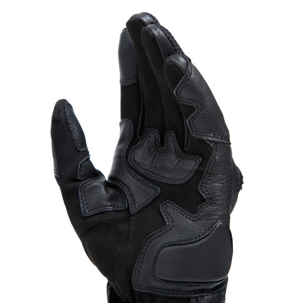 Dainese MIG 3 Leather Gloves Black / Black FREE 1 YEAR Returns, FREE UK Delivery | ThrottleChimp