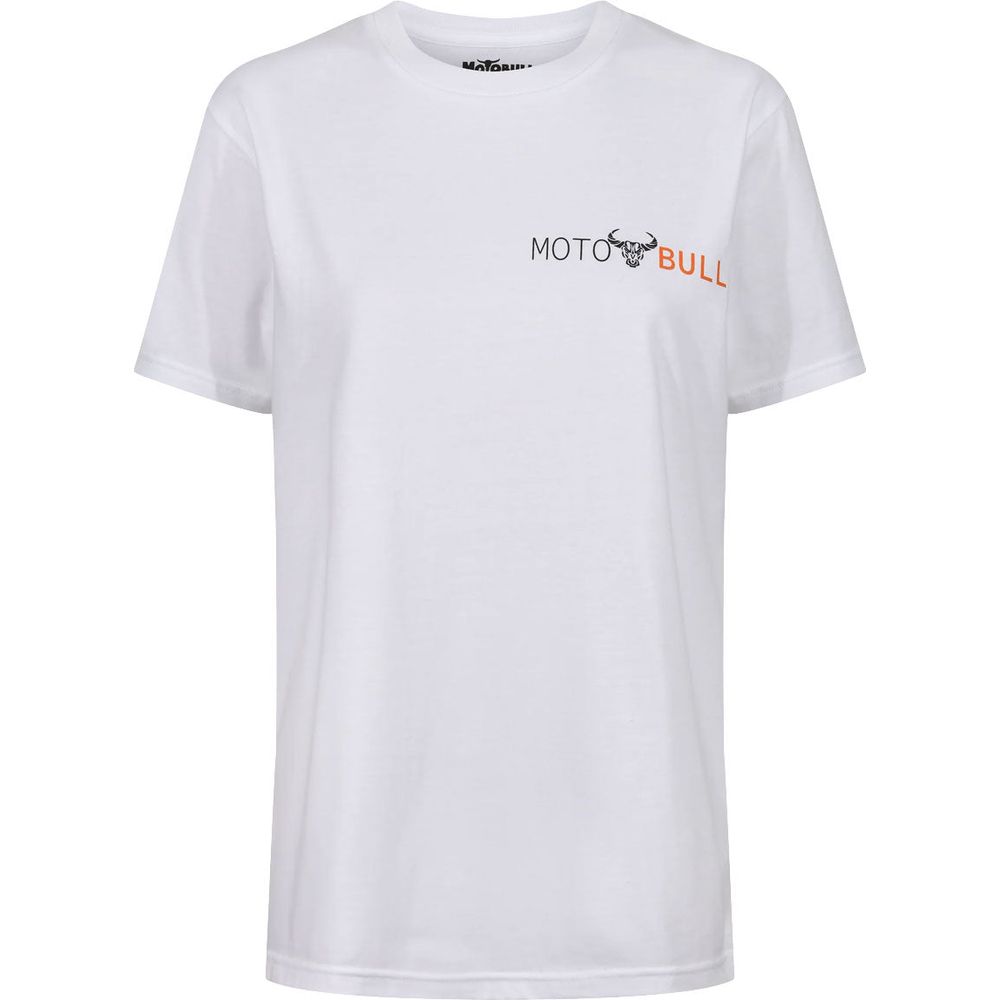 MotoBull Logo T-Shirt White FREE 1 YEAR Returns, FREE UK Delivery | ThrottleChimp