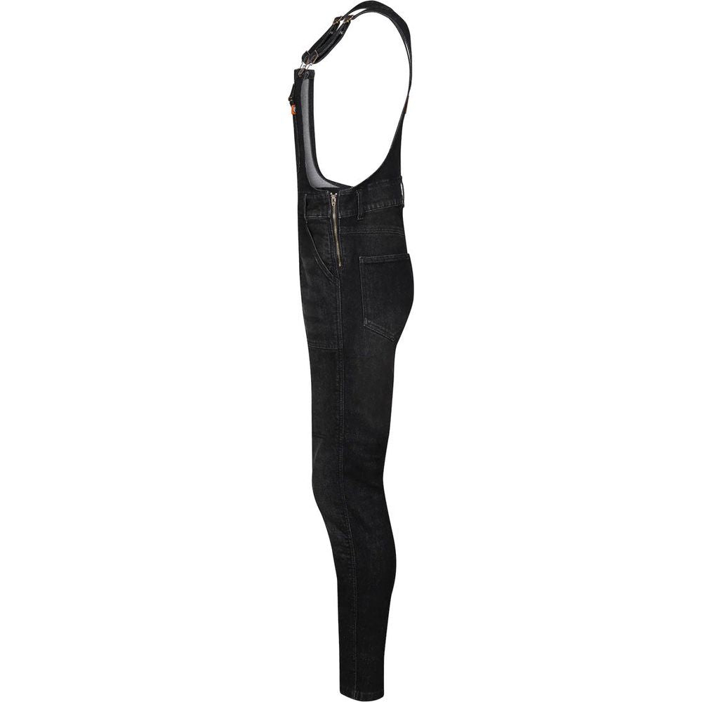 MotoGirl Daisy Ladies Dungaree Black FREE 1 YEAR Returns, FREE UK Delivery | ThrottleChimp
