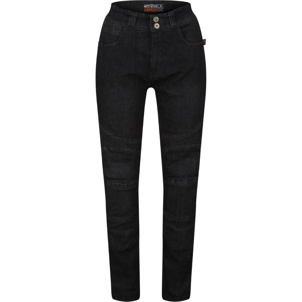 MotoGirl Ellie Ladies Jeans Black FREE 1 YEAR Returns, FREE UK Delivery | ThrottleChimp