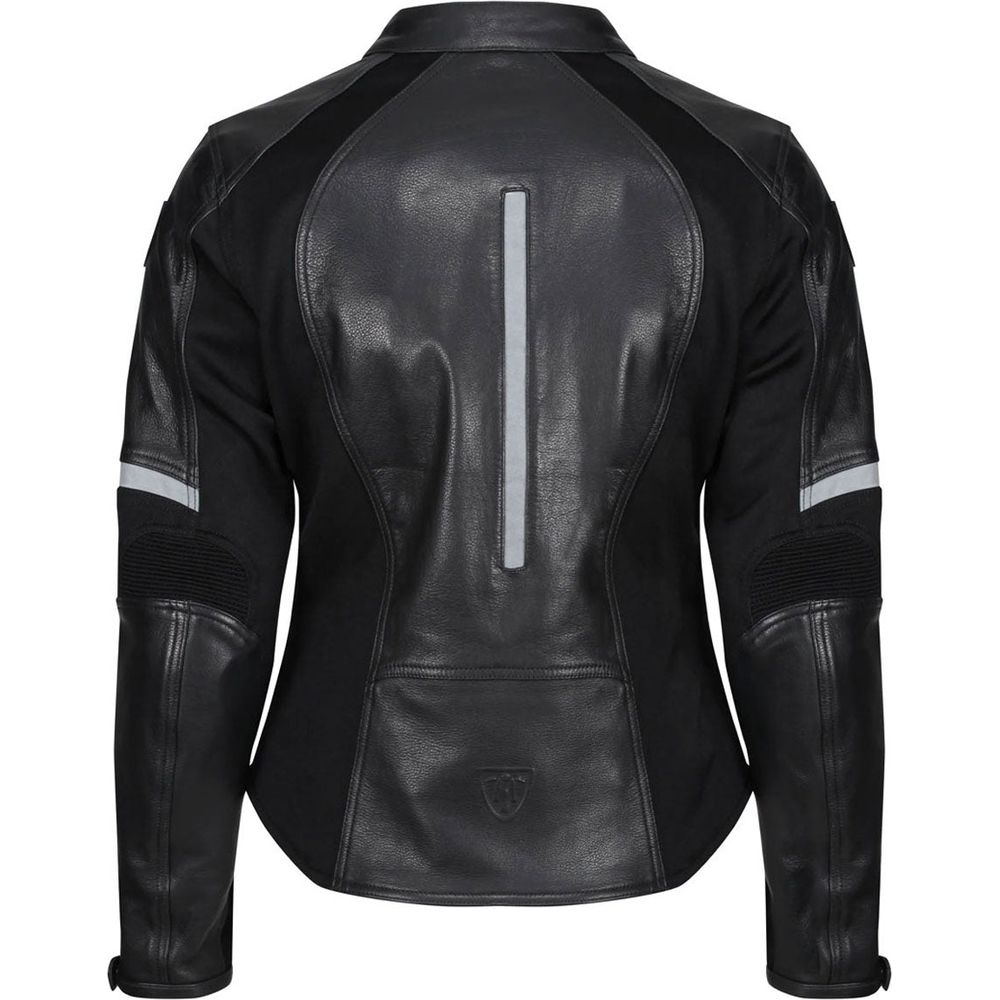 MotoGirl Fiona Ladies Leather Jacket Black FREE 1 YEAR Returns, FREE UK Delivery | ThrottleChimp
