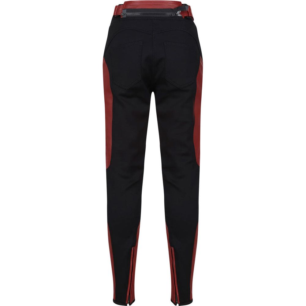 MotoGirl Fiona Ladies Leather Trouser Red FREE 1 YEAR Returns, FREE UK Delivery | ThrottleChimp