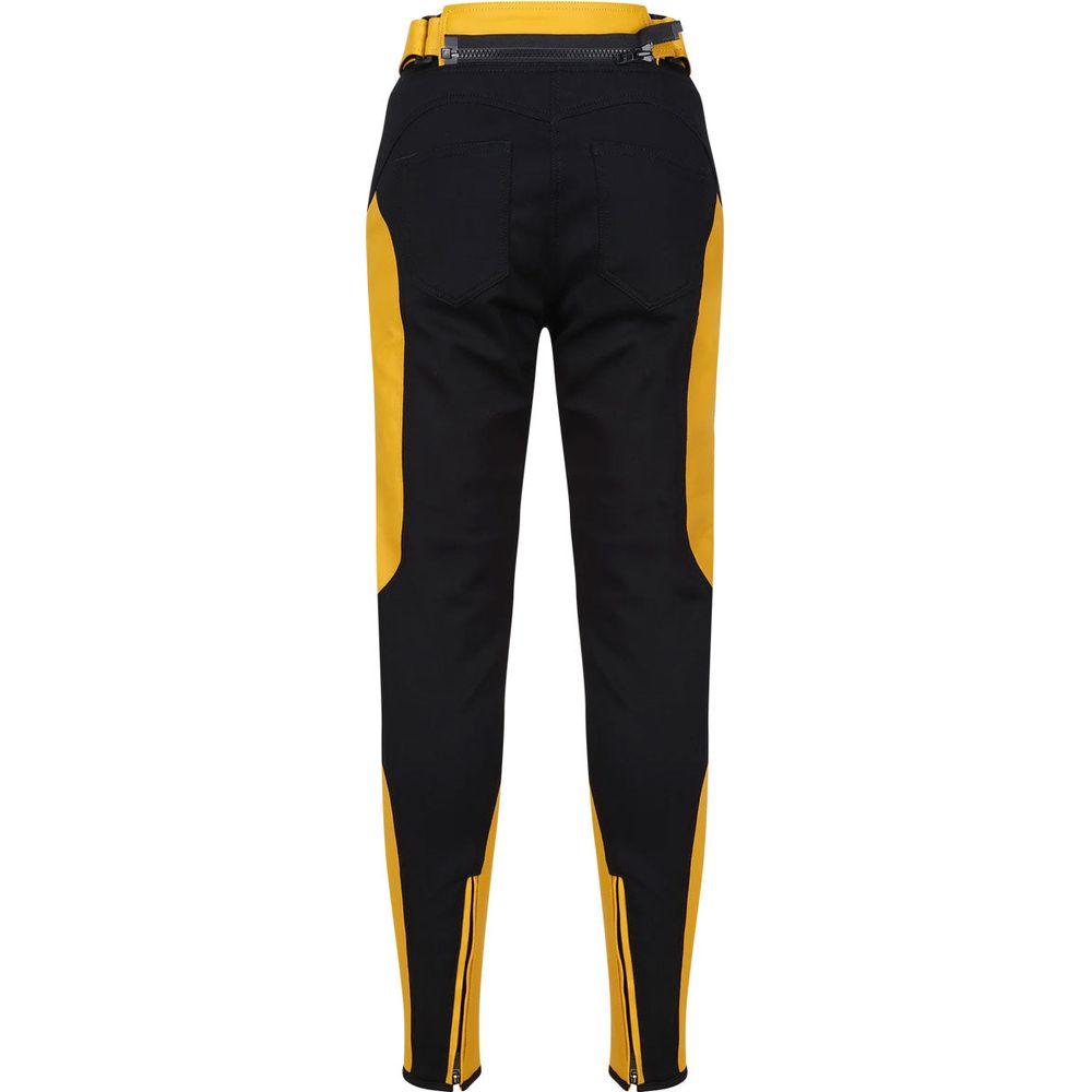 MotoGirl Fiona Ladies Leather Trouser Yellow FREE 1 YEAR Returns, FREE UK Delivery | ThrottleChimp