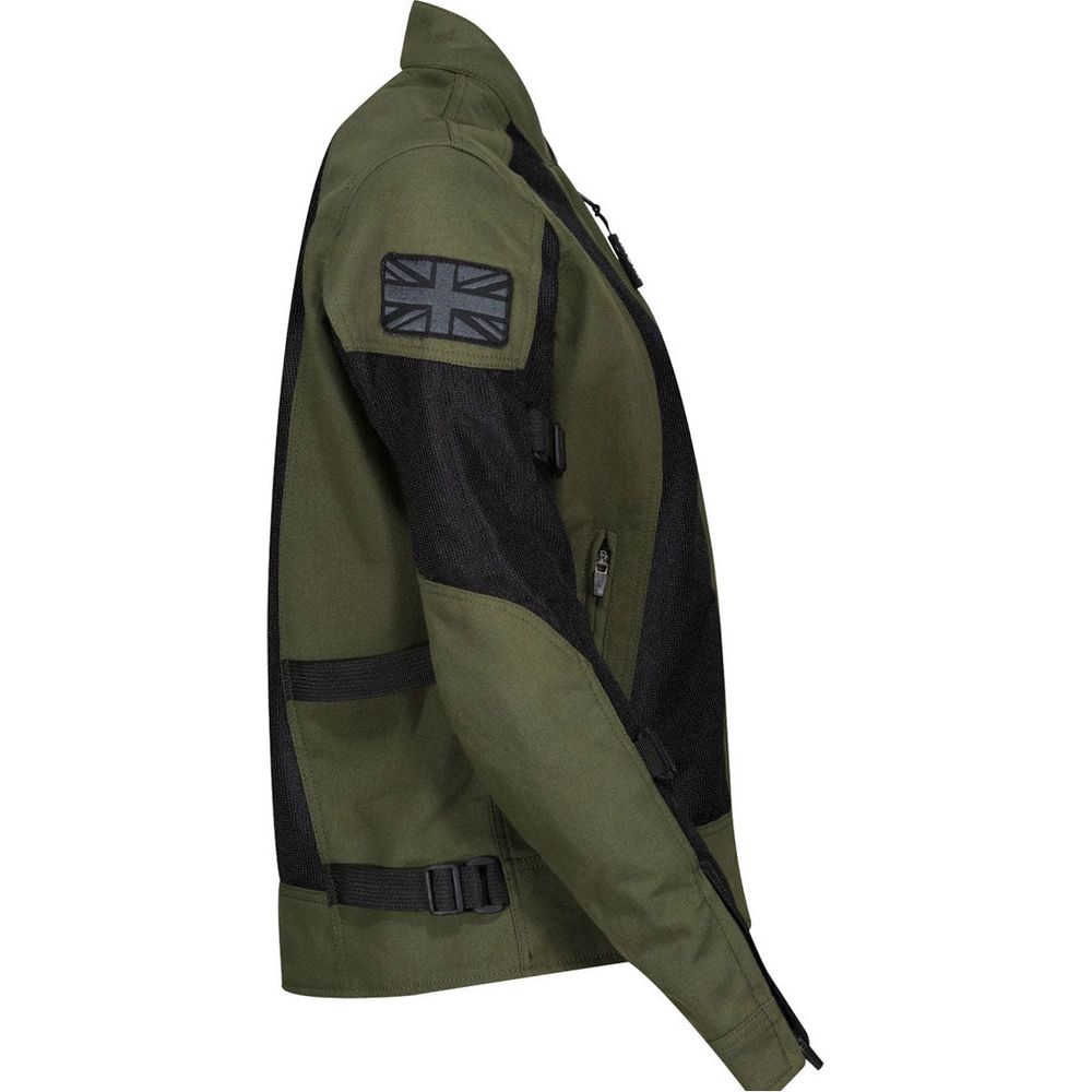 MotoGirl Jodie Summer Ladies Textile Jacket Khaki Green FREE 1 YEAR Returns, FREE UK Delivery | ThrottleChimp
