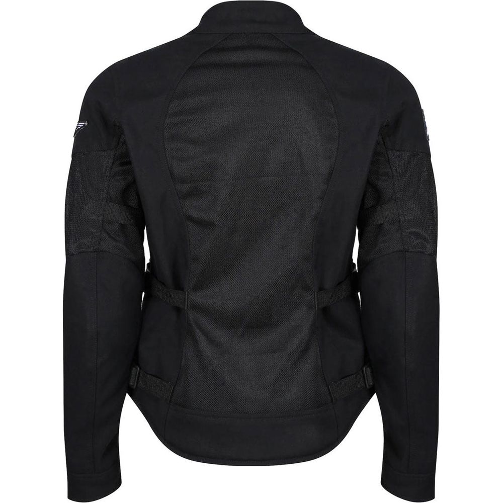 MotoGirl Jodie Summer Ladies Textile Jacket Black FREE 1 YEAR Returns, FREE UK Delivery | ThrottleChimp