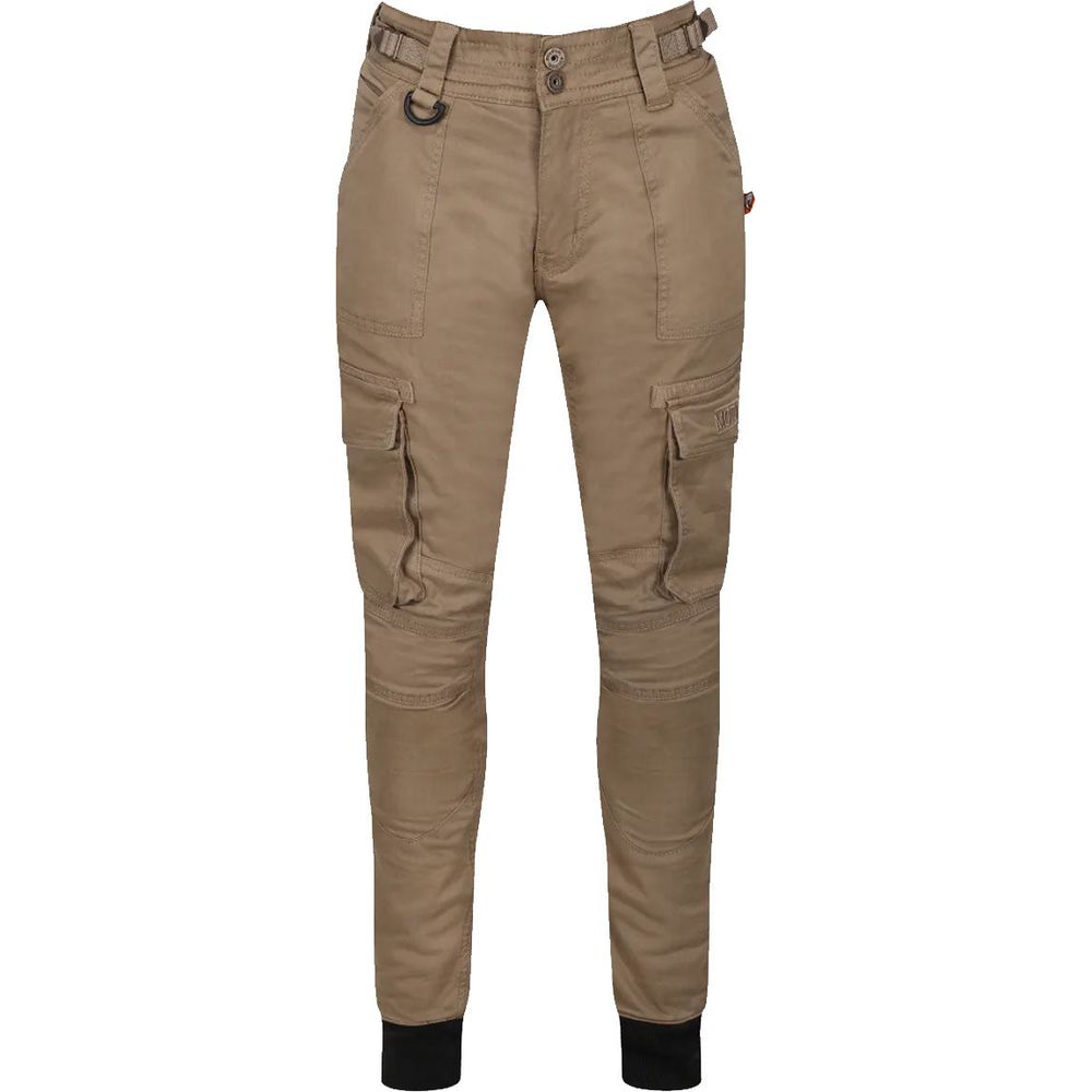 MotoGirl Lara Ladies Cargo Trouser Beige FREE 1 YEAR Returns, FREE UK Delivery | ThrottleChimp