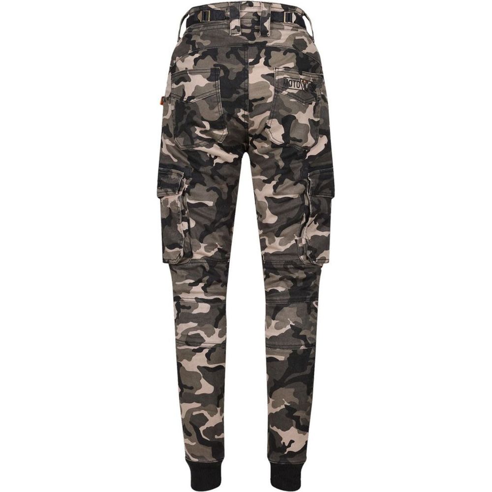 MotoGirl Lara Ladies Cargo Trouser Camo FREE 1 YEAR Returns, FREE UK Delivery | ThrottleChimp