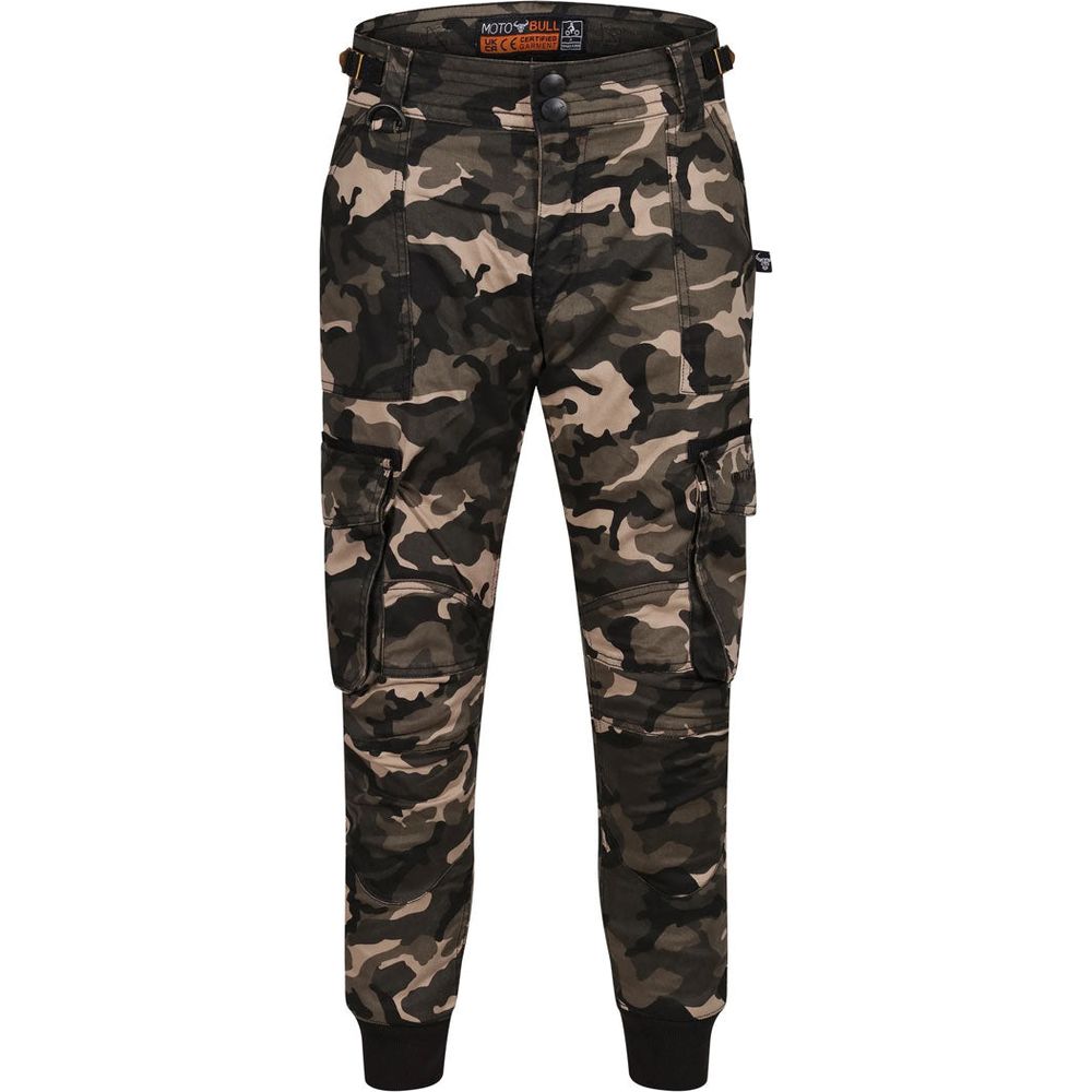 MotoBull Ryan Cargo Trouser Camo Green FREE 1 YEAR Returns, FREE UK Delivery | ThrottleChimp