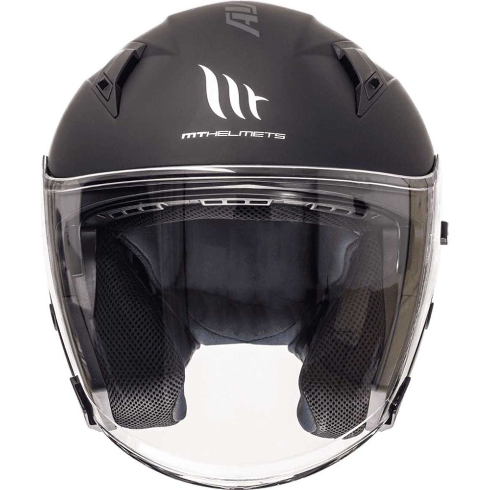 MT Avenue Open Face Helmet Matt Black FREE 1 YEAR Returns, FREE UK Delivery | ThrottleChimp