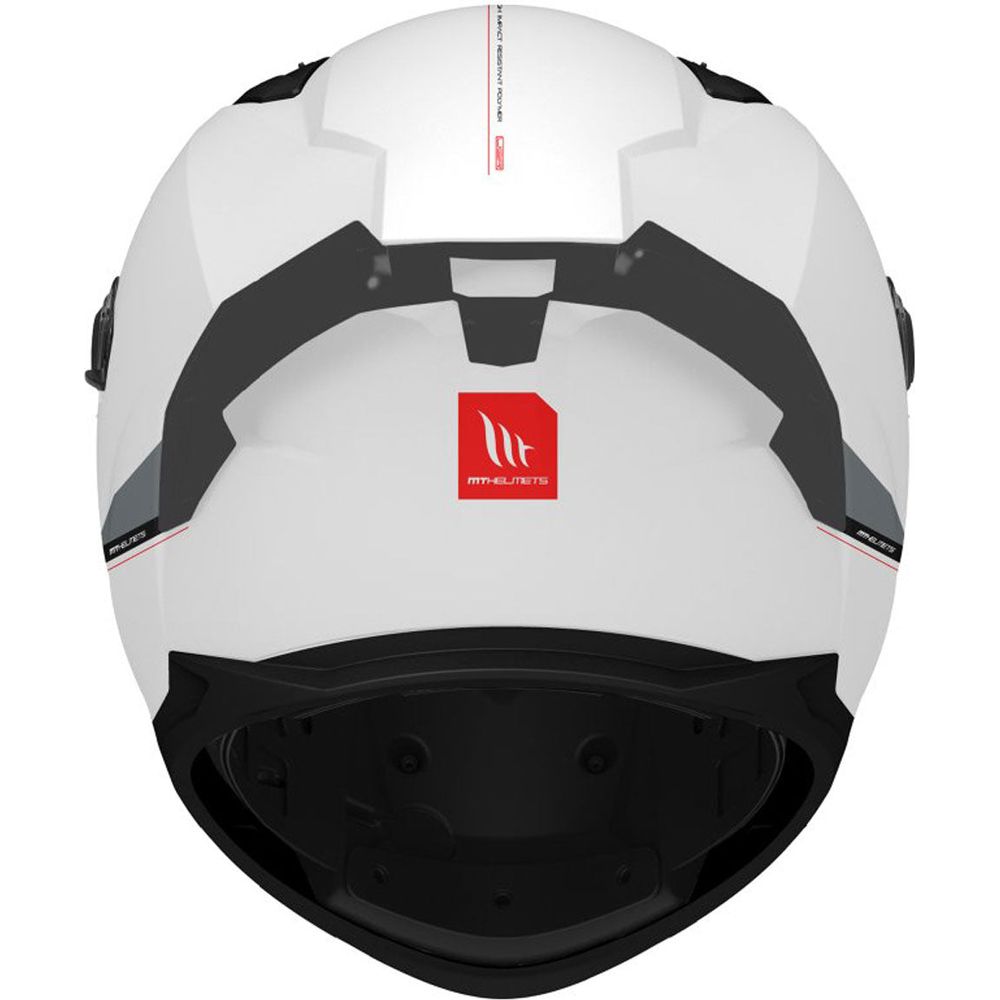 MT Braker SV Solid A0 Full Face Helmet Gloss Pearl White FREE 1 YEAR Returns, FREE UK Delivery | ThrottleChimp