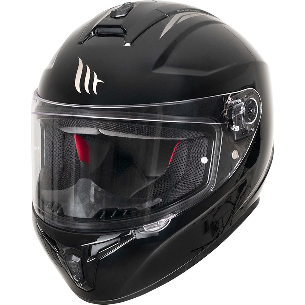 MT Draken Full Face Helmet Gloss Black With DD Chinstrap FREE 1 YEAR Returns, FREE UK Delivery | ThrottleChimp