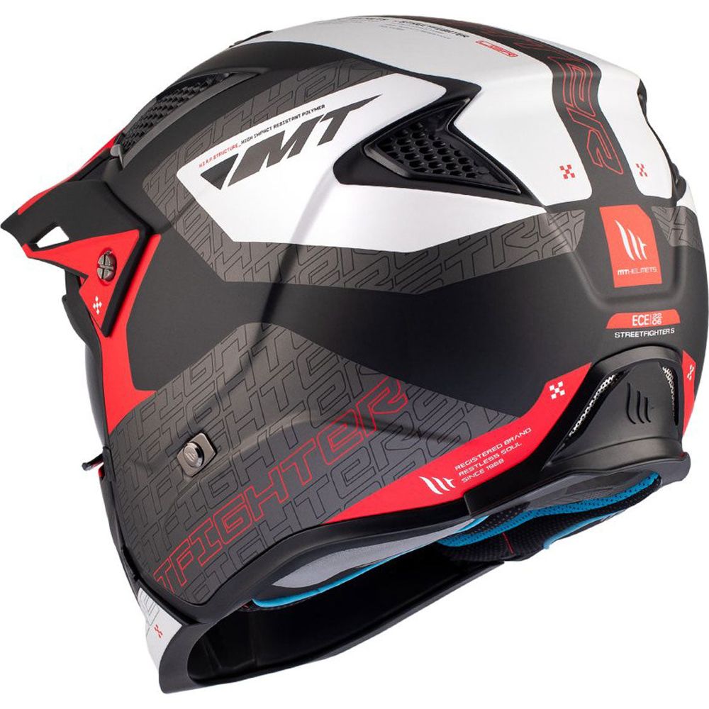 MT Streetfighter SV S Totem B15 Adventure Helmet Matt Black / Red / White FREE 1 YEAR Returns, FREE UK Delivery | ThrottleChimp