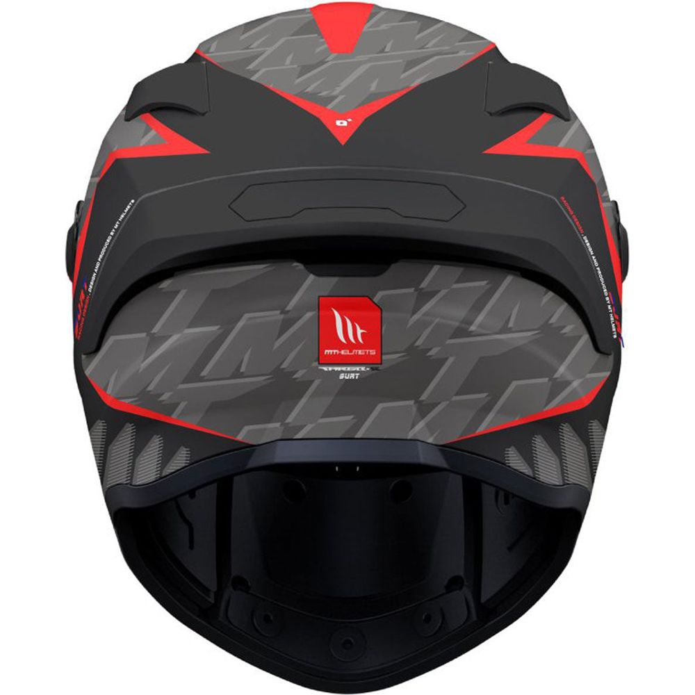 MT Targo S Surt B5 Full Face Helmet Matt Black / Grey / Red FREE 1 YEAR Returns, FREE UK Delivery | ThrottleChimp