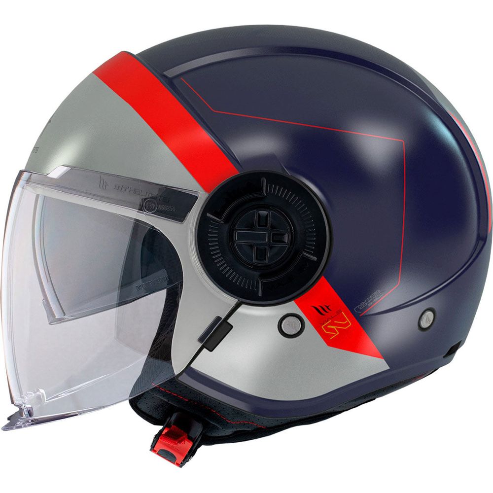 MT Viale SV S 68 Unit D7 Open Face Helmet Gloss Blue / Silver FREE 1 YEAR Returns, FREE UK Delivery | ThrottleChimp