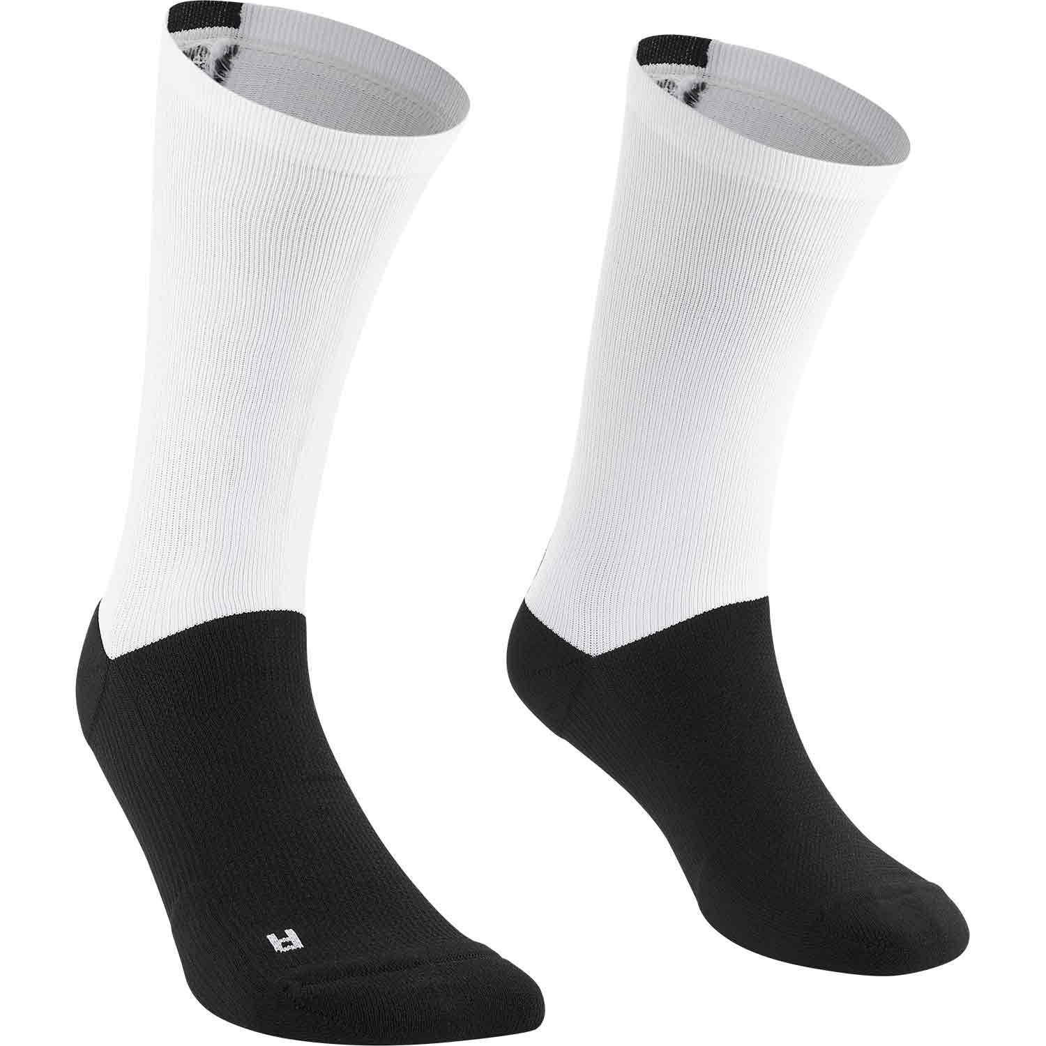 Mavic Logo Cycle Socks White / Black - FREE 1 YEAR Returns, FREE UK Shipping | ThrottleChimp
