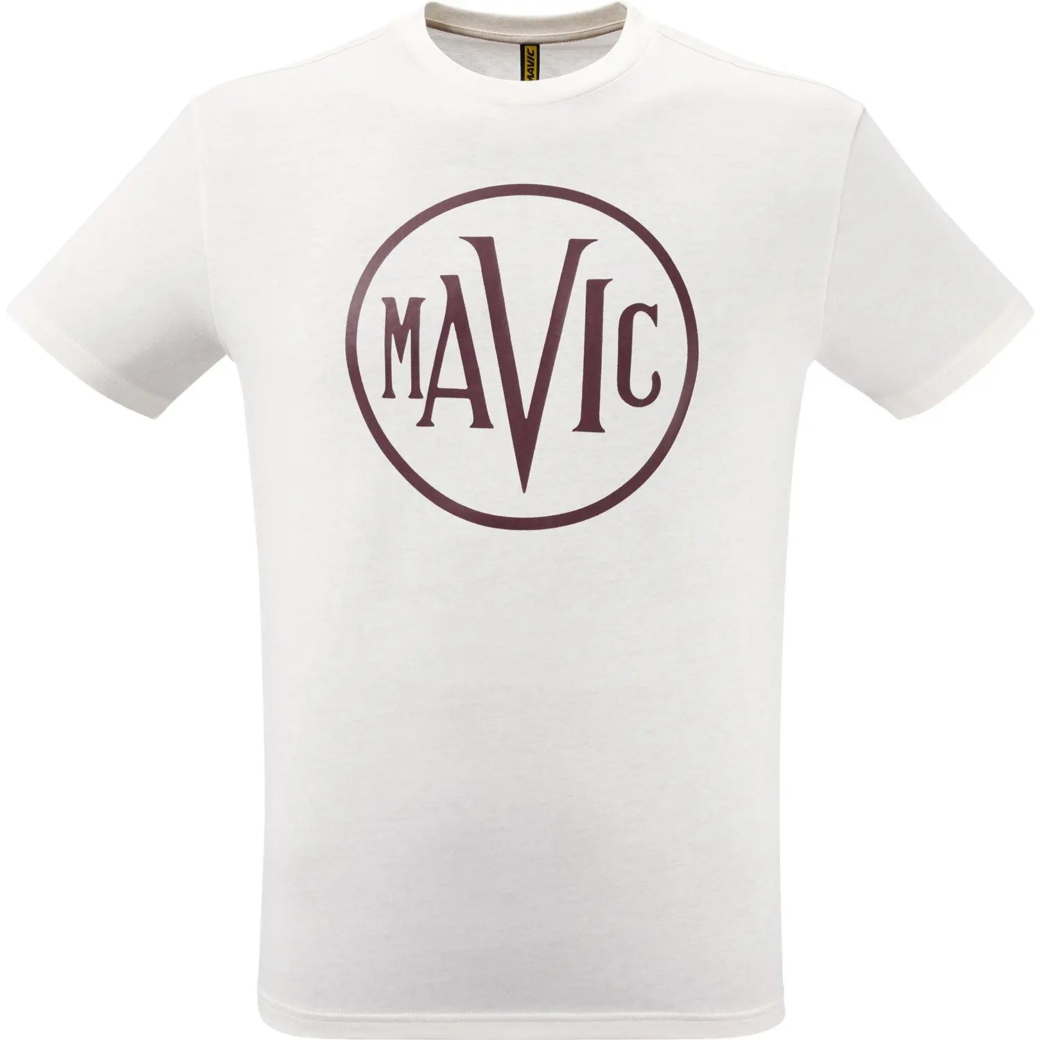 Mavic Heritage Logo Cycle T-Shirt Off White - FREE 1 YEAR Returns, FREE UK Shipping | ThrottleChimp