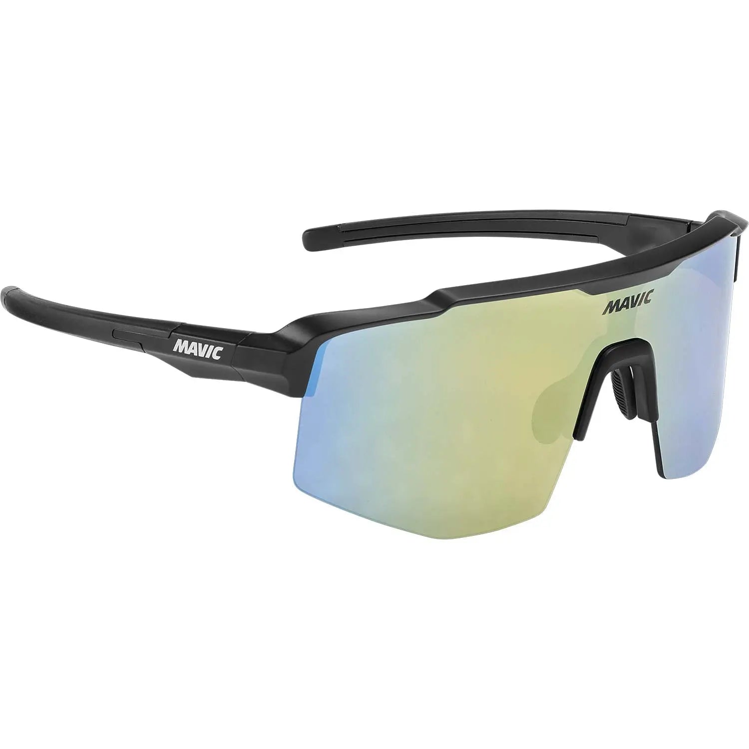 Mavic MVS Shield Cat 3 Cycle Sunglasses Gold / Blue - FREE 1 YEAR Returns, FREE UK Shipping | ThrottleChimp