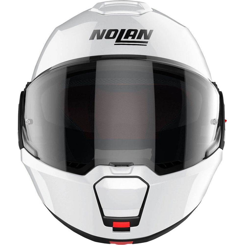 Nolan N120-1 Classic N-Com Modular Flip-Up Helmet Metal White FREE 1 YEAR Returns, FREE UK Delivery | ThrottleChimp