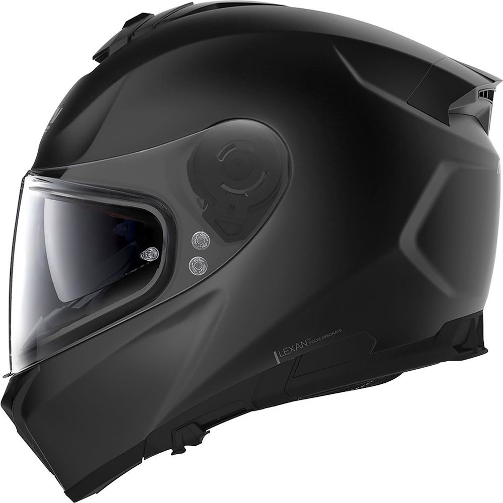 Nolan N80-8 Classic N-Com Full Face Helmet Flat Black FREE 1 YEAR Returns, FREE UK Delivery | ThrottleChimp