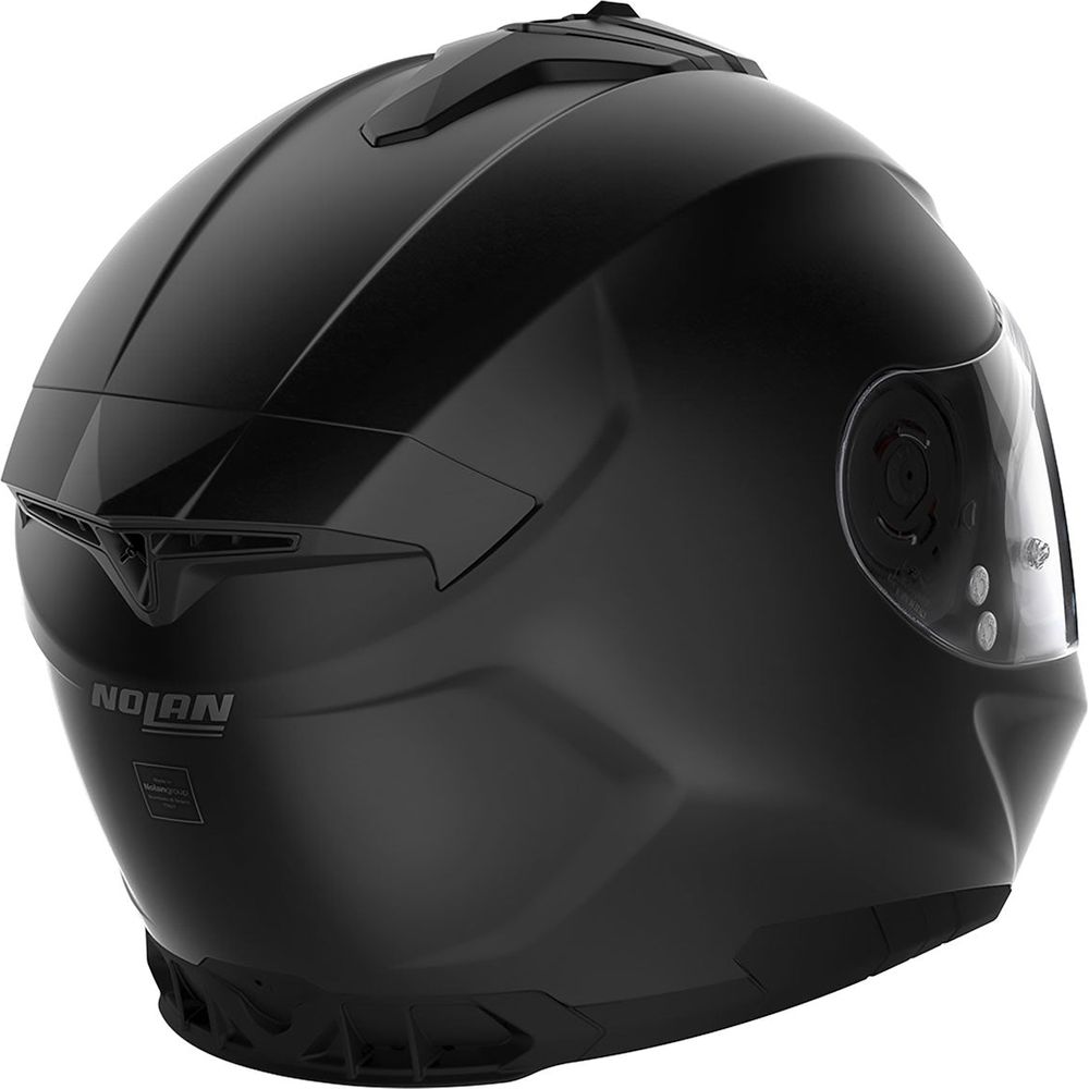 Nolan N80-8 Classic N-Com Full Face Helmet Flat Black FREE 1 YEAR Returns, FREE UK Delivery | ThrottleChimp