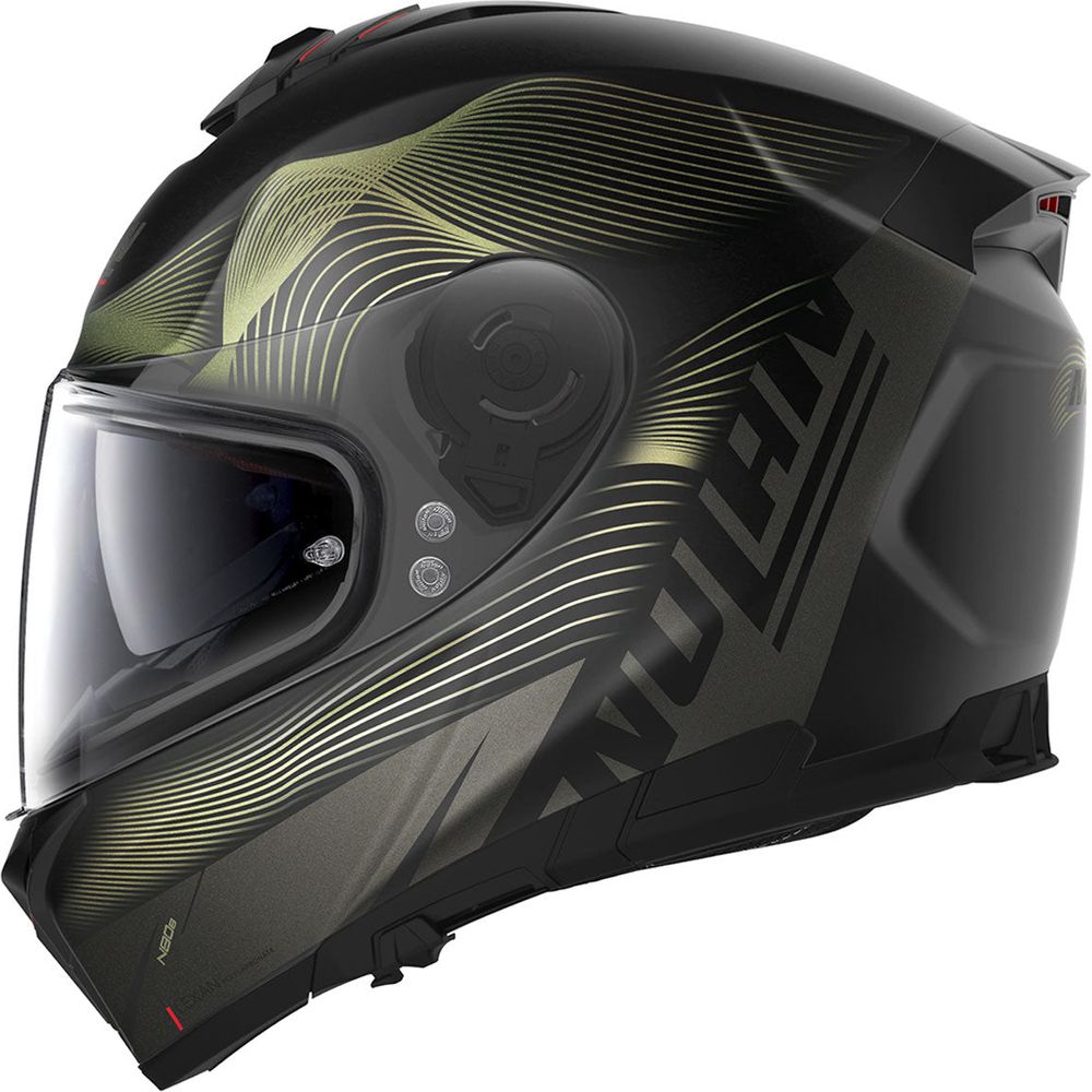 Nolan N80-8 Powerglide N-Com Full Face Helmet Flat Black / Gold FREE 1 YEAR Returns, FREE UK Delivery | ThrottleChimp
