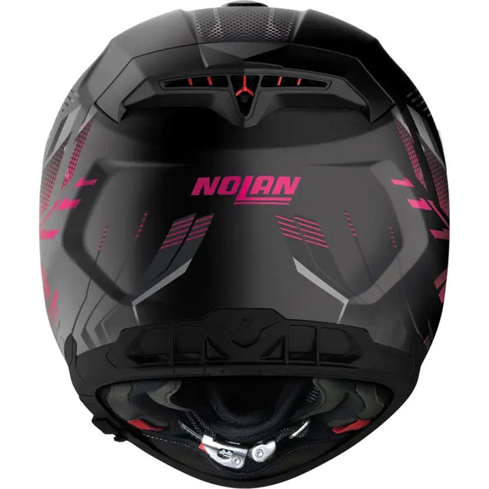 Nolan N80-8 Turbolence N-Com Full Face Helmet Flat Black / Pink FREE 1 YEAR Returns, FREE UK Delivery | ThrottleChimp