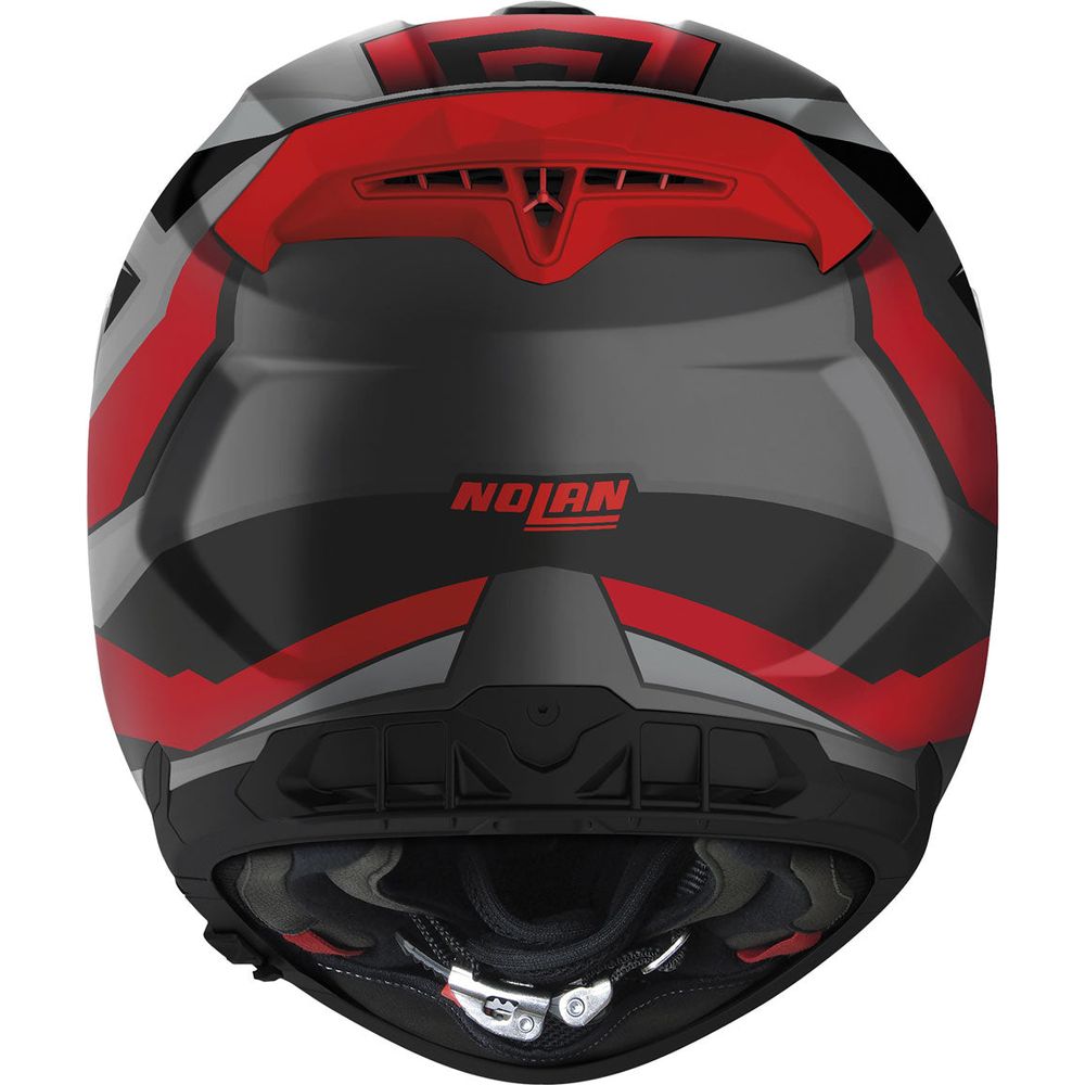 Nolan N80-8 Wanted N-Com Full Face Helmet Flat Lava / Red FREE 1 YEAR Returns, FREE UK Delivery | ThrottleChimp