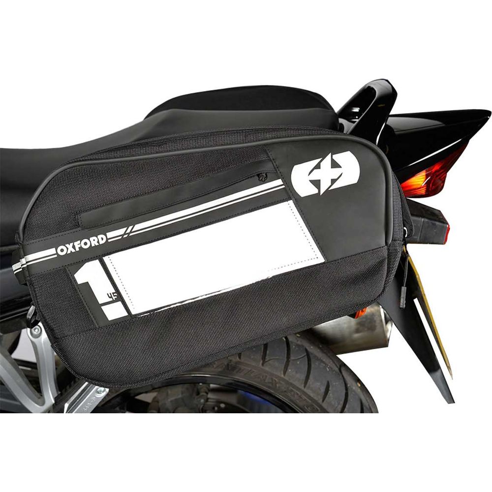 Oxford F1 Small Pannier Bag Black - 45 Litres FREE 1 YEAR Returns, FREE UK Delivery | ThrottleChimp
