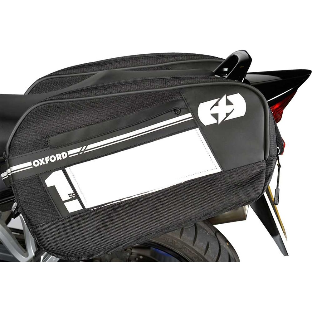Oxford F1 Large Pannier Bag Black - 55 Litres FREE 1 YEAR Returns, FREE UK Delivery | ThrottleChimp