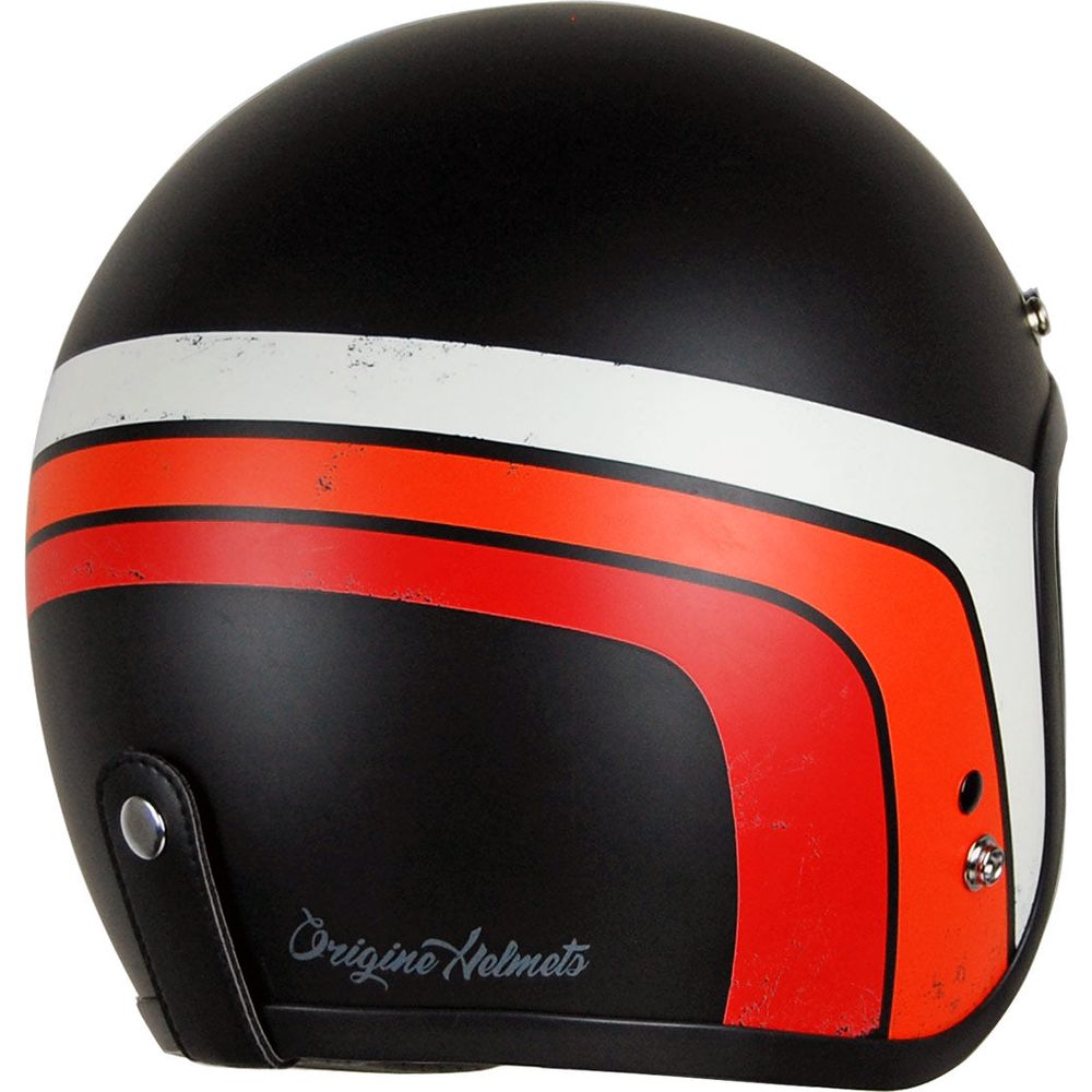 Origine Primo ECE 22.05 Open Face Helmet Classic Matt Black / Stripes FREE 1 YEAR Returns, FREE UK Delivery | ThrottleChimp