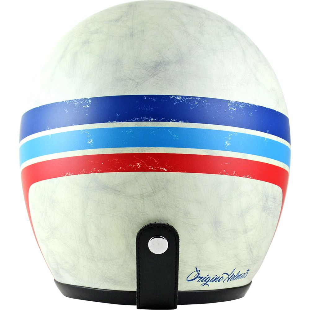 Origine Primo ECE 22.05 Open Face Helmet Classic Matt White / Stripes FREE 1 YEAR Returns, FREE UK Delivery | ThrottleChimp
