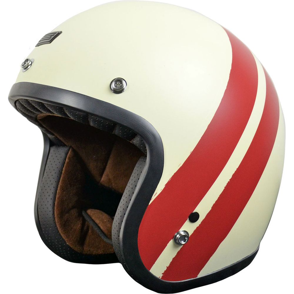 Origine Primo ECE 22.05 Open Face Helmet Jack Red / White FREE 1 YEAR Returns, FREE UK Delivery | ThrottleChimp