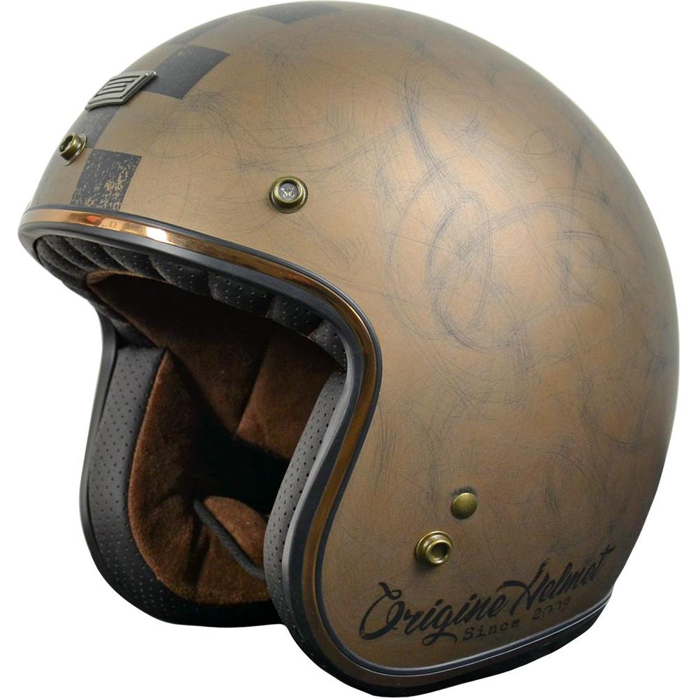 Origine Primo ECE 22.05 Open Face Helmet Scacco Matt Brown FREE 1 YEAR Returns, FREE UK Delivery | ThrottleChimp