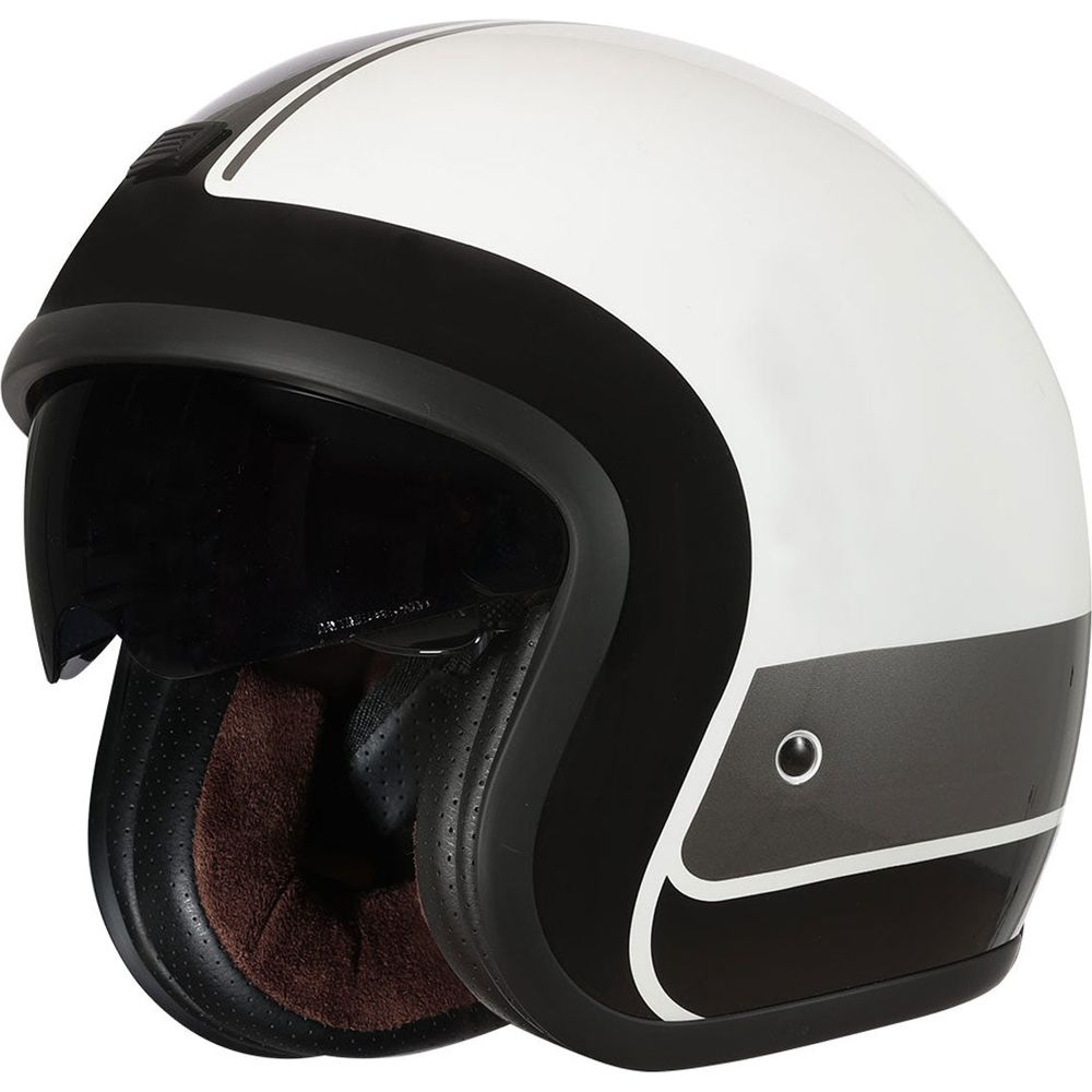 Origine Sprint ECE 22.05 Open Face Helmet Record Black / Gloss White FREE 1 YEAR Returns, FREE UK Delivery | ThrottleChimp