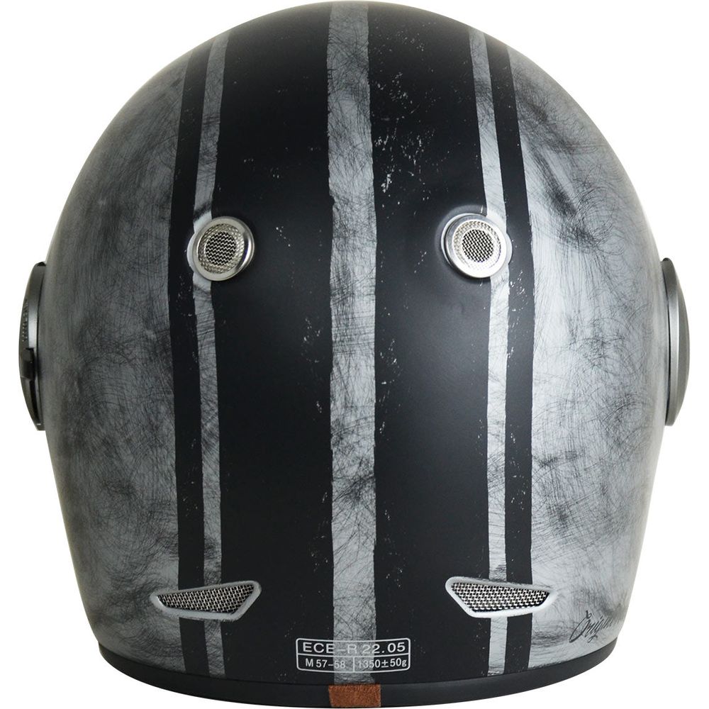 Origine Vega ECE 22.05 Full Face Helmet Custom Silver / Black FREE 1 YEAR Returns, FREE UK Delivery | ThrottleChimp